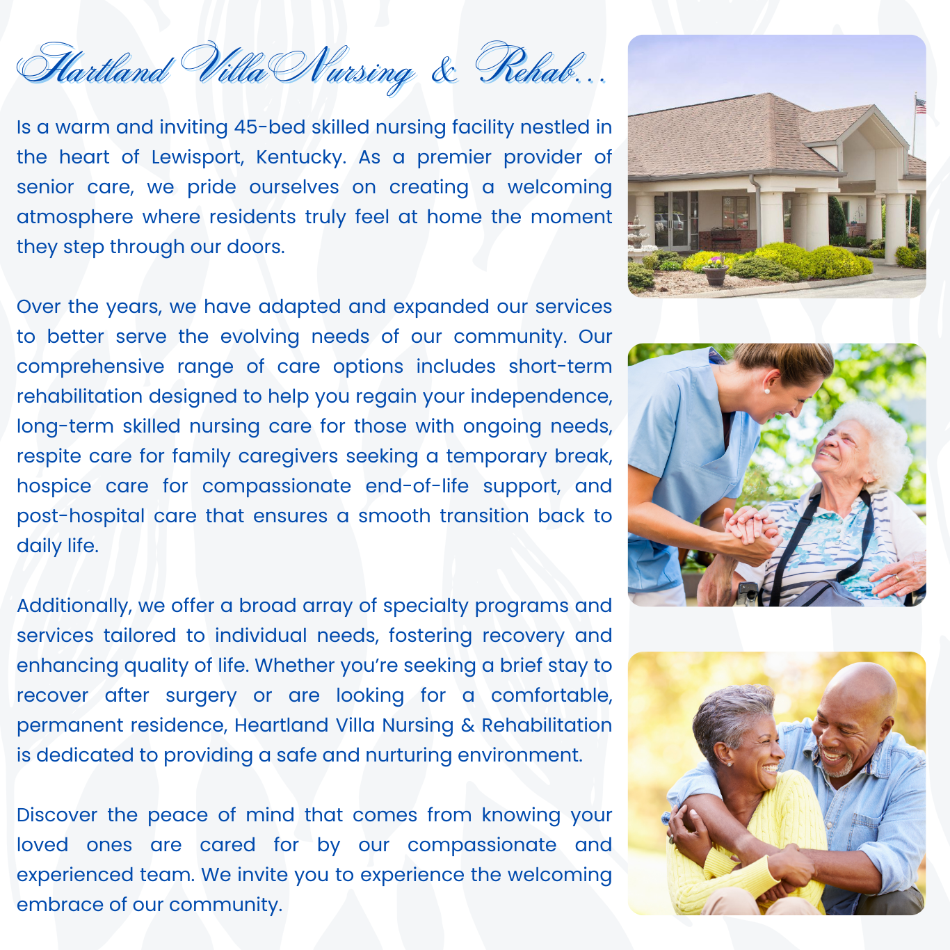Heartland Welcome Page